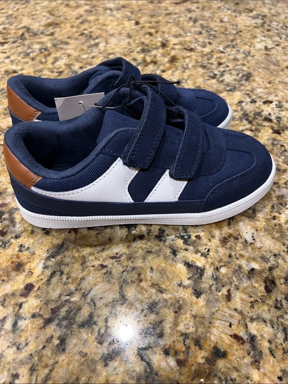 Cat & Jack Navy Velcro Kids Sneakers - Picture 4 of 9